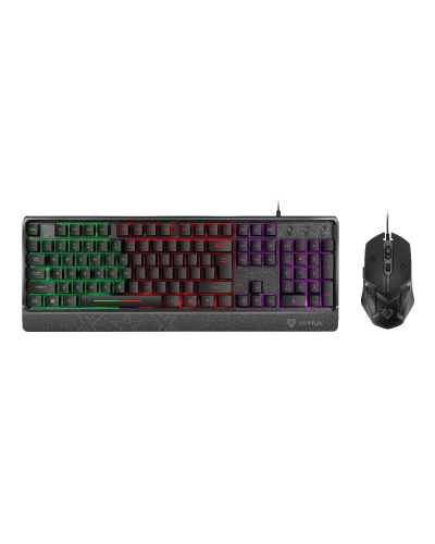 VERTUX ORION Backlit Ergonomic Wired Gaming Keyboard & Mouse (AR/EN) input