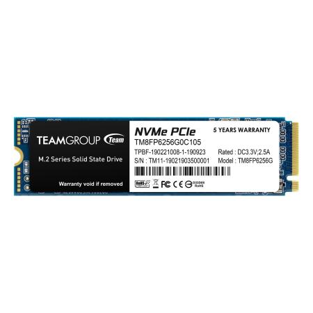 256GB PCIe 3.0 x4 with NVMe 1.3 3D NAND M.2 Internal Solid State Drive