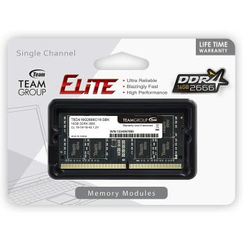 Team Elite 16GB 260-Pin DDR4 SO-DIMM DDR4 2666 Laptop RAM Memory