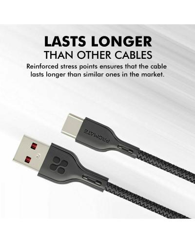 PROMATE PowerBeam-25C Strength USB-C Cable