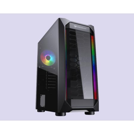 Cougar MX410-T PowerFul and Compact Mid-Tower Case with Dual RGB Strips