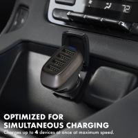 PROMATE Scud-48 48W Fast Charging 4-Port Rapid USB Car Charger
