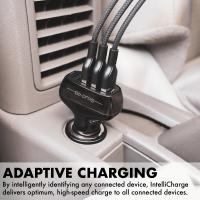 PROMATE Scud-48 48W Fast Charging 4-Port Rapid USB Car Charger