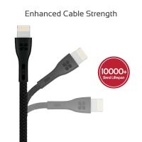 PROMATE PowerBeam-i Durable Anti-Break High-Speed 2A Lightning Sync and Charge Cord with 1.2 Meter Tangle-Free Cable ( BLACK )