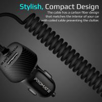 PROMATE VolTrip-UNI 3.4A Multi-Connect Universal Car Charger with USB Port