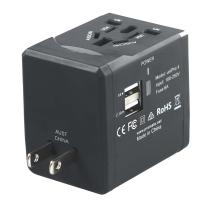 Promate UniPro4 Multi Regional Travel Adapter with Two USB Charging Ports