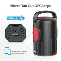 Promate CampMate-2 Portable LED Camp Light with Wireless Speaker & Integrated Power Bank