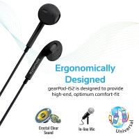 PROMATE GearPod-IS2 Light Weight High Performance Stereo Earbuds ( BLACK )