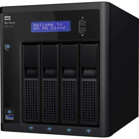 WD 8 TB My Cloud Pro PR4100 NAS server 8 TB 2 Bay Built-in display, Business Cloud
