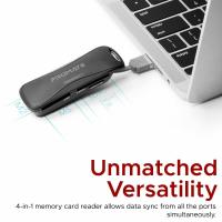 PROMATE MiniReader-1 Portable 4-in-1 Multi Memory Card Reader