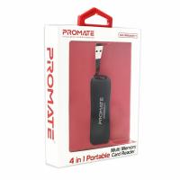 PROMATE MiniReader-1 Portable 4-in-1 Multi Memory Card Reader