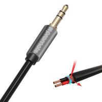 PROMATE 3-in-1 Auxiliary cable kit with 3.5mm Audio Cable, Audio Cable Spli?er and Audio Cable Extender, BLACK