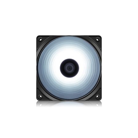 DeepCool RF120W Single Color White Case Fan, 4 Ultra-Bright LED Lights, 9-Blade