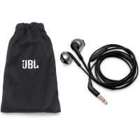 JBL T205 Pure Bass Metal Earbud Headphones with Mic (Black)