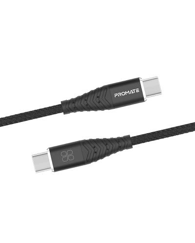 Promate Highly Tensile Fabric Braided USB-C Cable (cCord-2C)