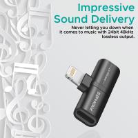Promate 2-in-1 Audio & Charging Adaptor with Lightning Connector (iHinge-LT)