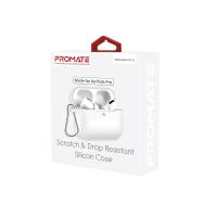 Promate Scratch & Drop Resistant Silicon Case for AirPods Pro (Silicase-Pro)WHITE