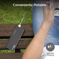 Ultra-Slim 10000mAh External Battery Pack with Type-C and 2.1A USB Charging Port