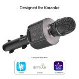 Promate VocalMic-4 Multi-Purpose Wireless Karaoke Microphone with LED Light and Phone Holder