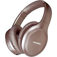 Toshiba Noise Canceling Bluetooth Headphones | Wireless Over Ear Headphones | Bluetooth Headphones with Microphone | 20 hours of talk time and music | 33 ft. Operating range | RZE-BT1200H (PN)