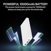 PROMATE Bolt-10 Compact Smart Charging 10000 mAh Power Bank ( WHITE )