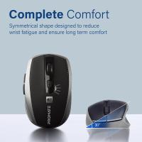 PROMATE Breeze Silent Switch Streamlined Wireless Mouse ( SILVER )