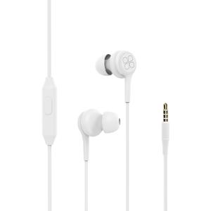 PROMATE DUET Vibrant Audio Enhanced In Ear Wired Earphones ( WHITE )