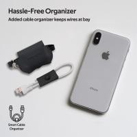  Promate Fay Elegant Leather Case with Cable Organizer for AirPods Pro
