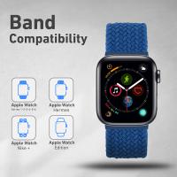 Promate Fusion-44L Solo Loop Nylon Braided Strap for Apple Watch 42mm/44mm