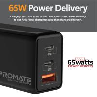 PROMATE GANPORT3-65PD 65w 3Ports Charger