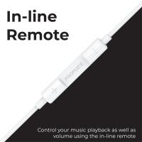 Promate USB-C Stereo Earphones with Mic & Volume Control ( WHITE ))