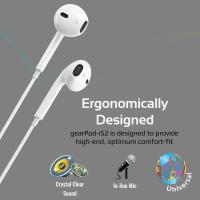 PROMATE GearPod-IS2 Light Weight High Performance Stereo Earbuds ( WHITE )