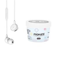 PROMATE ICE Vibrant Audio Enhanced In Ear Wired Earphones ( WHITE )