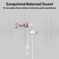 PROMATE INGOT Metallic HiFi Stereo In-Ear Wired Earphones ( GOLD )
