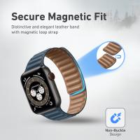 Promate MAGLET-40 Classy Elegant Magnetic Leather Loop Strap ( BLUE )