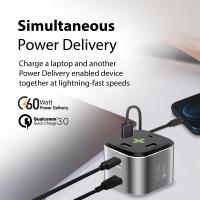 PROMATE PowerCube-PD80 80W Quick Charging Multi-Port Charging Station ( GREY )