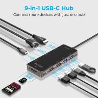 PROMATE PrimeHub-Go Compact Multiport USB-C Hub with 100W Power Delivery