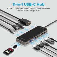 PROMATE PrimeHub-pro Ultra-Fast Multiport USB-C Hub with 100W Power Delivery