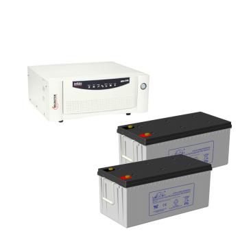 Microtek UPS XP SW 2300/ 24V inverter + 2 LPG SERIES-GEL BATTERY 12V-200AH