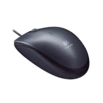 LOGITECH MOUSE WIRED USB M90 - BLACK	