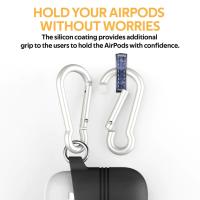 promate Shock Proof Secure Airpod Case with Quick-Snap Hook
