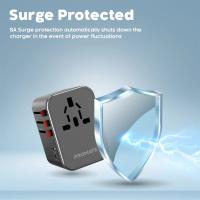 promate TripMate-33W ( Smart Charging Surge Protected Universal Travel Adapter )