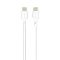 PROMATE Powerbeam-CC 60W Power Delivery Enabled USB-C to USB-C   Charge Cable ( white)