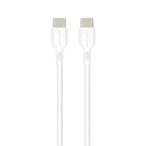 PROMATE Powerbeam-CC 60W Power Delivery Enabled USB-C to USB-C   Charge Cable ( white)