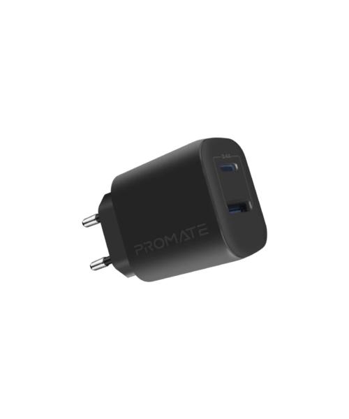 PROMATE BiPlug-2 (17W High-Speed Dual Port Charger)