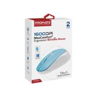 PROMATE Tracker (1600DPI MaxComfort® Ergonomic Wireless Mouse) blue