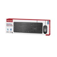 PROMATE  Combo-KM2 ( Quiet Key Wired Compact KeyBoard & Mouse )