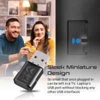 Promate BLUELINK ( USB-A Sleek Mini Bluetooth Audio Adapter. Range up to 20m, Bluetooth V5 )