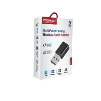 Promate BLUELINK ( USB-A Sleek Mini Bluetooth Audio Adapter. Range up to 20m, Bluetooth V5 )