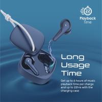 promate FREEPODS-3 BLUE ( High Definition ENC Earphones With IntelliTouch )